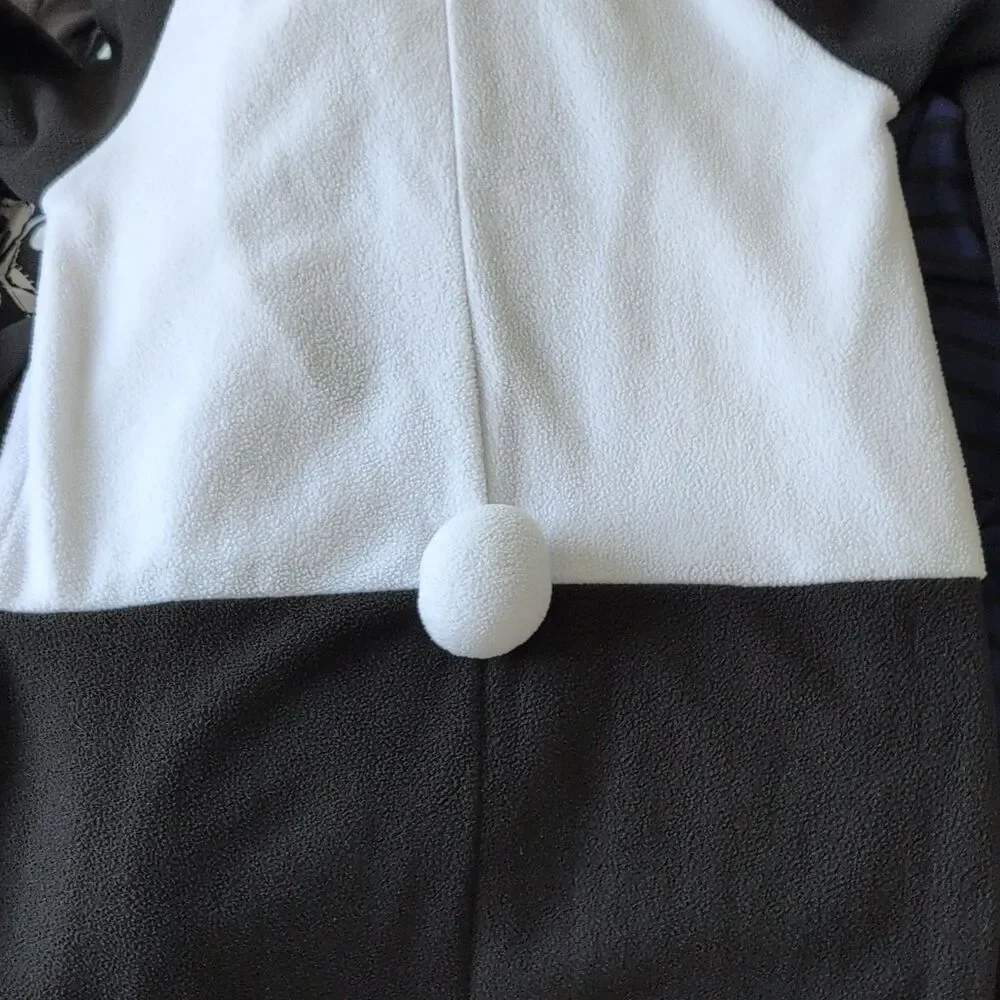 Panda One Piece Hood Zip Up Costume Size 8-10Y. Halloween, Festival Cozy